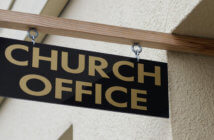 6 Ways to Know If Your Church is Overstaffed CHURCH OFFICE sign