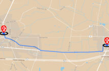 2 Churches — 1 Pastor Map showing two churches several miles apart in different towns