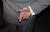 5 Lies We Like to Tell About Church Growth Person with their fingers crossed behind their back