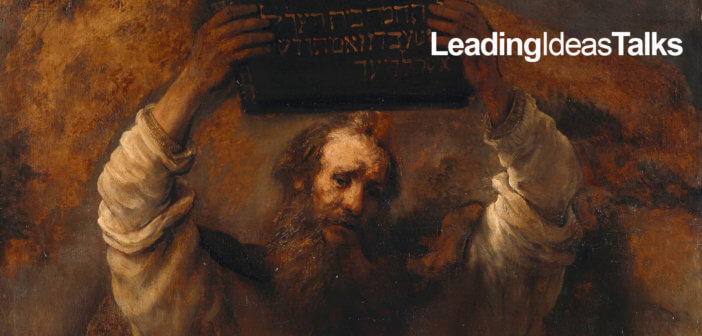Detail from "Moses with the Ten Commandments" by Rembrandt, 1659