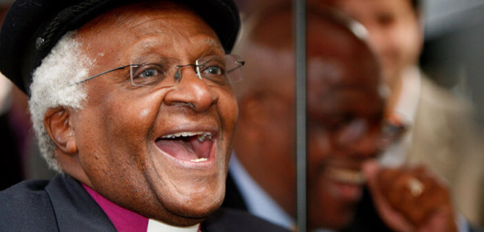 Bishop Desmond Tutu - CREDIT Cate Gillon / Getty Images News / Getty Images / Universal Images Group Rights Managed / For Education Use Only