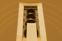 Image of a bell tower from the cover of