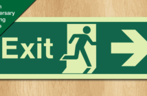 Emergency exit sign