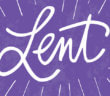 Graphic treatment of the word LENT