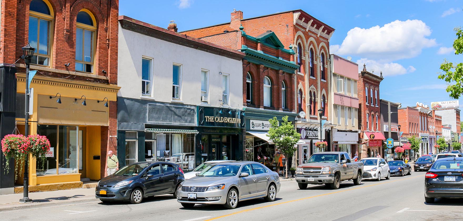 Main Street of a town