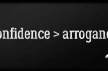 7 Characteristics of Humble Confident Leaders confidence > arrogance written in chalk