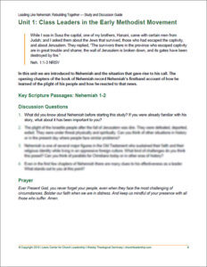 Nehemiah Study & Discussion Guide sample unit