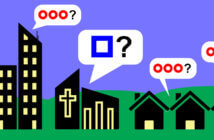 What Question is Your Church Trying to Answer? Graphic with people in homes asking one question and the church asking a different question