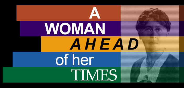 A WOMAN AHEAD OF HER TIMES graphic