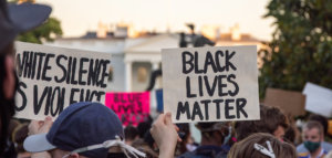 Black Lives Matter protest in front of the White House