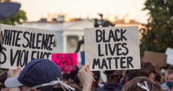 Black Lives Matter protest in front of the White House