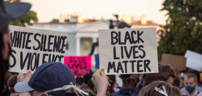 Black Lives Matter protest in front of the White House