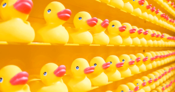 Rubber ducks in a row