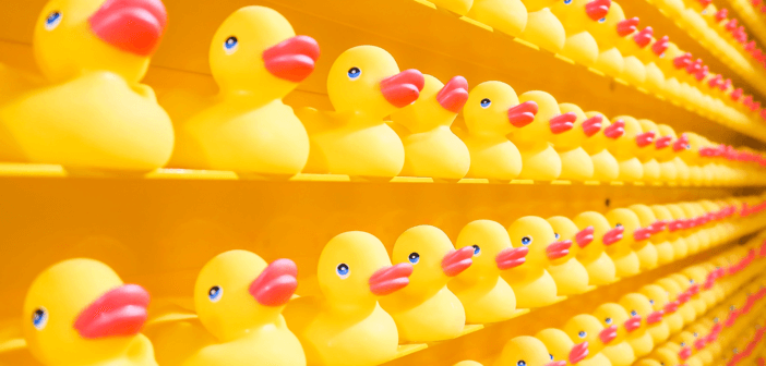 Rubber ducks in a row