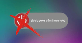 DON'T sign over SLIDE TO POWER OFF ONLINE SERVICES cell phone image