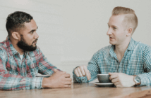 5 Ground Rules for Candid Conversations 2 people having a conversation over coffee
