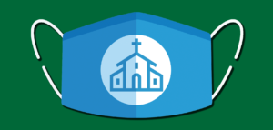 Church graphic on a mask