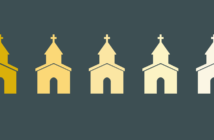 Graphic of church icons from book cover