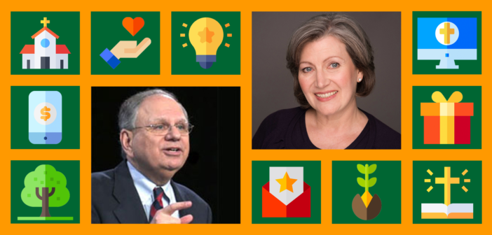 Icons representing giving strategies