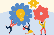 People Support What They Help to Create People working together on an idea
