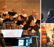 Traditional church choir, praise band, and bluegrass band