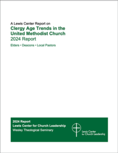 2024 Clergy Age Trends in the United Methodist Church report cover