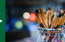 “The Messy Art of Leading Change” featuring Mike Bonem Artists paint brushes and paint splotches
