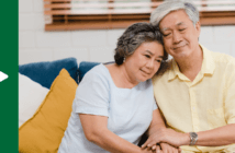 Person with dementia and their loving caregiver