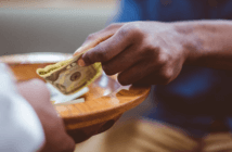 Getting Comfortable Preaching about Money and Generosity Passing the offering plate