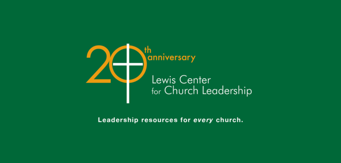 Lewis Center 20th Anniversary logo
