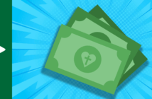 “Money and a Heart for God” featuring Callie Picardo Graphic of cash money imprinted with a heart and cross