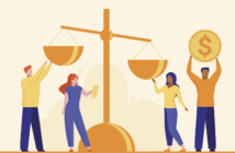 Where Churches Spend Too Much and Where They Spend Too Little Graphic of people placing coins on a balance scale