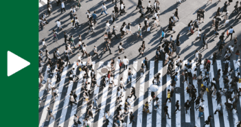 People on a crosswalk