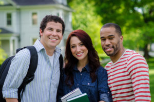 Three young people