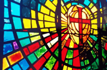 4 Key Characteristics of Missional Congregations Stained glass window of a cross