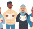 Christmas carolers