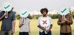 Person who is unhappy after a vote