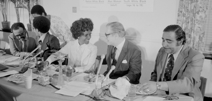 Shirley Chisholm and Vice President Rockefeller, 1975