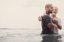 Person being baptized