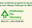 Online certificate program for lay pastors and laity from Wesley Pathways for Ministry -- Pathways for Ministry logo