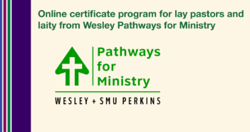 Online certificate program for lay pastors and laity from Wesley Pathways for Ministry -- Pathways for Ministry logo