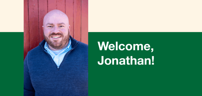 Welcome, Jonathan!
