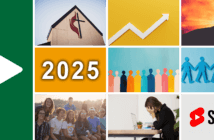 Collage of images from the top Leading Ideas Talks podcast episodes of 2025
