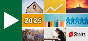 Collage of images from the top Leading Ideas Talks podcast episodes of 2025