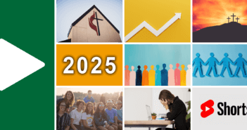 Collage of images from the top Leading Ideas Talks podcast episodes of 2025