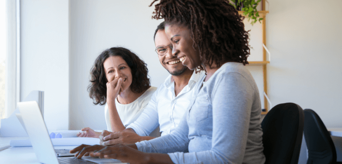 A person mentoring volunteers