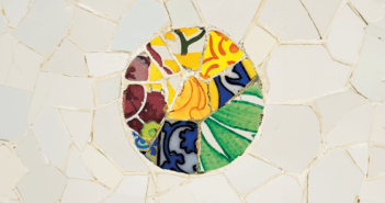 Mosaic tile image from An Aura of Hope book cover