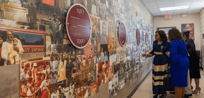Legacy wall at First Calvary Baptist Church Durham NC