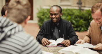 A men's group at church
