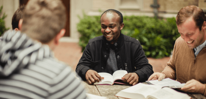 A men's group at church
